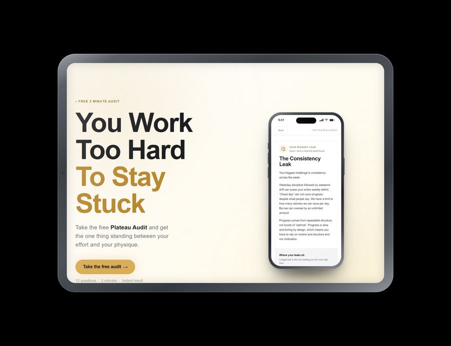 The audit quiz on a tablet