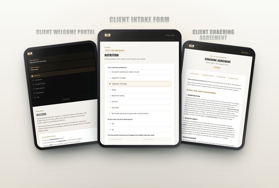 The onboarding portal across devices